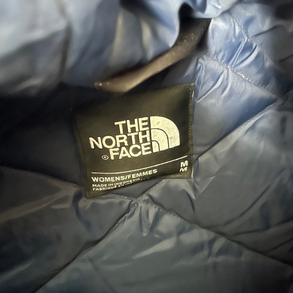 The North Face Womens City Breeze Insulated Parka Navy Blue Hooded Jacket Size M - Picture 3 of 6